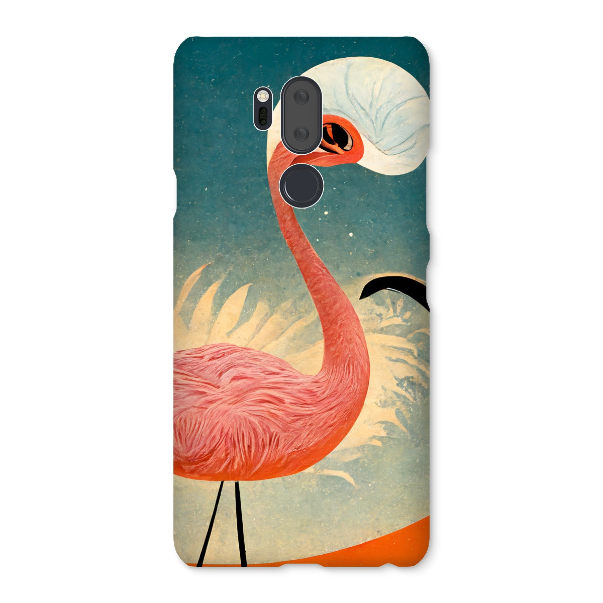 Flamingo Poster Style Snap Phone Case