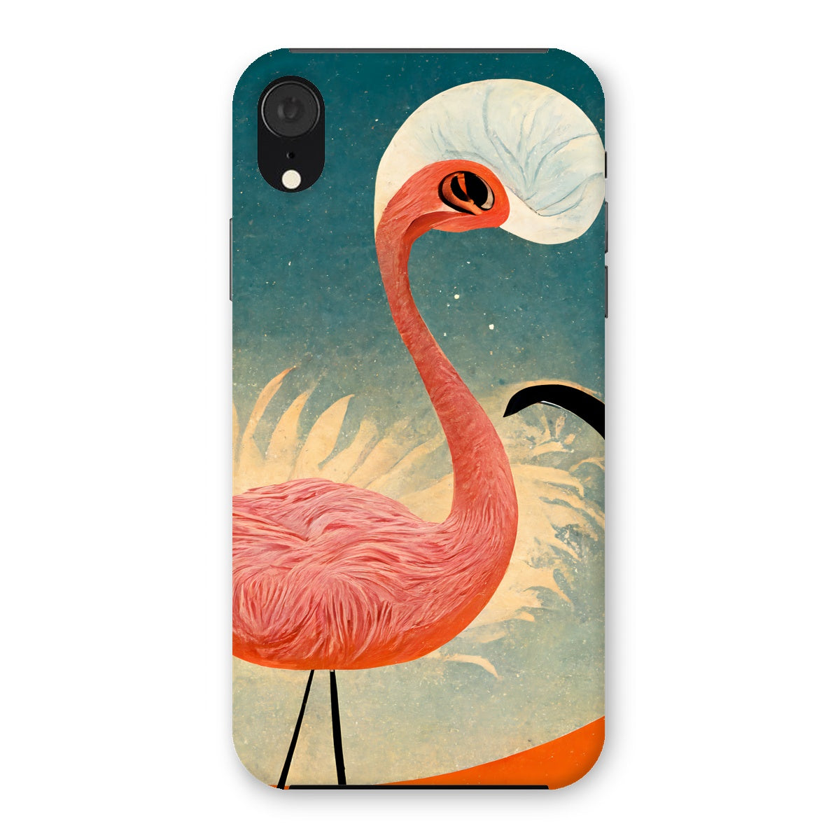 Flamingo Poster Style Snap Phone Case