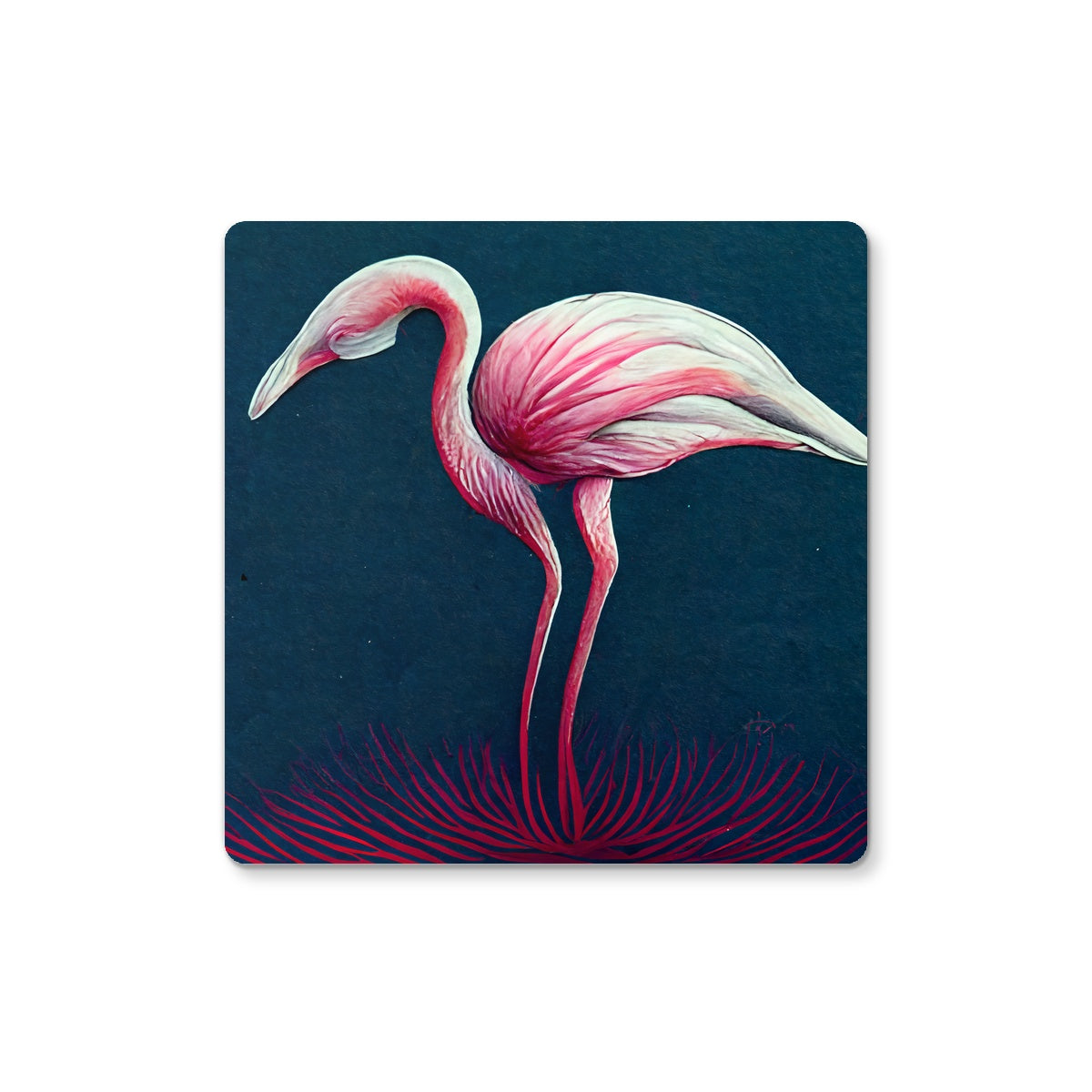 Flamingo Color Pencil Coaster