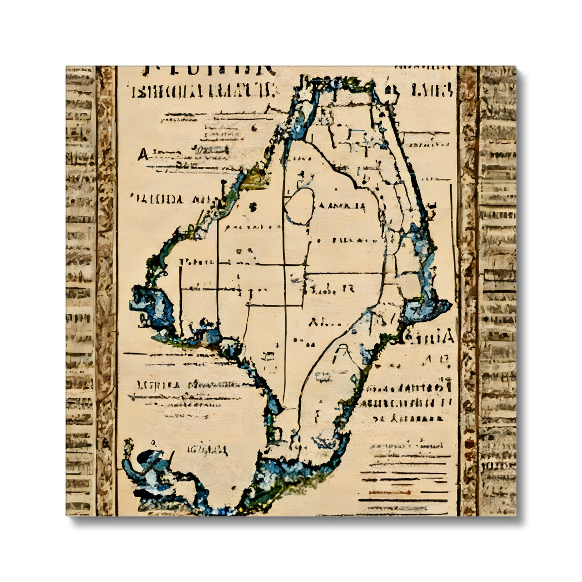 Florida Antiqua Canvas