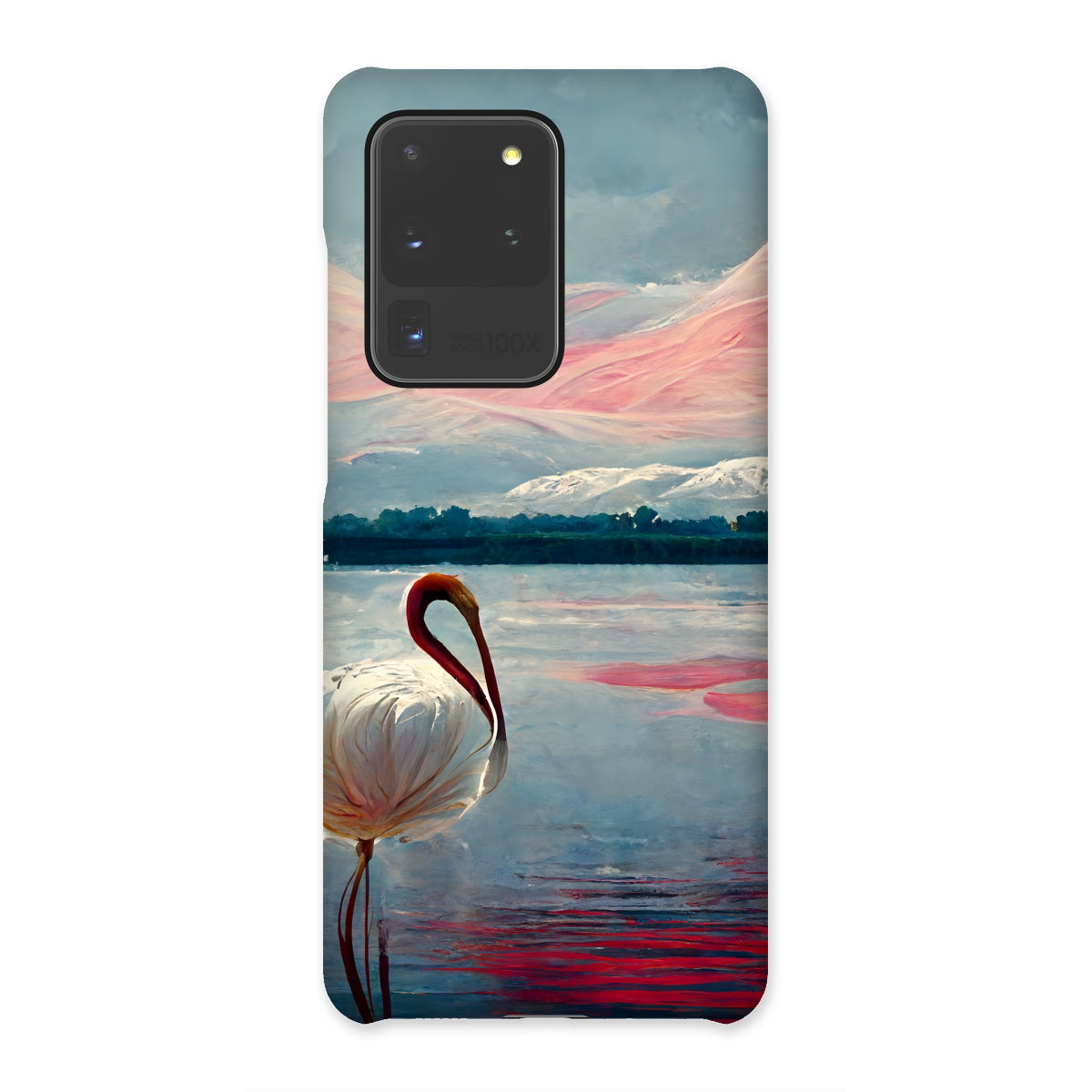 Flamingo Mountains Snap Phone Case