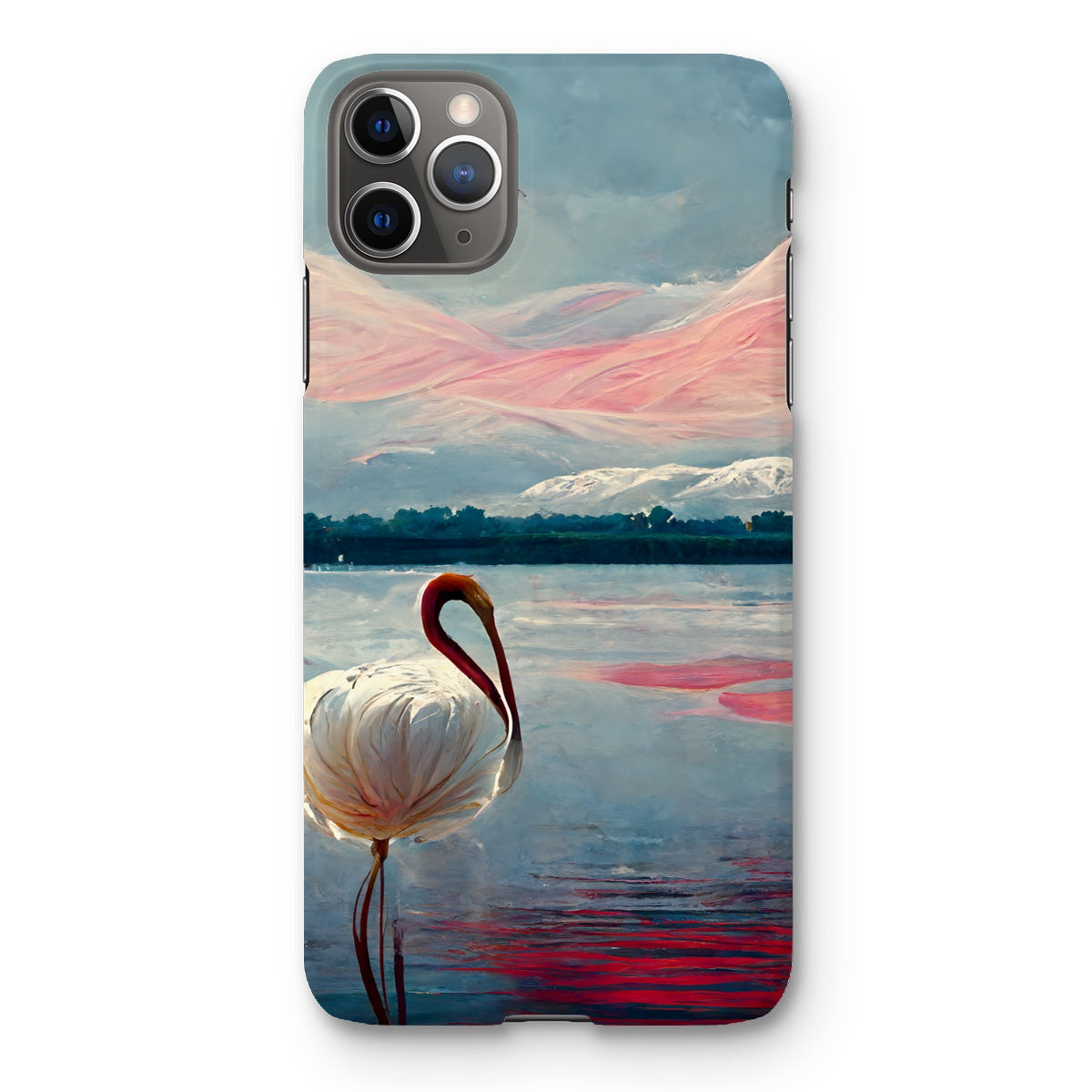 Flamingo Mountains Snap Phone Case