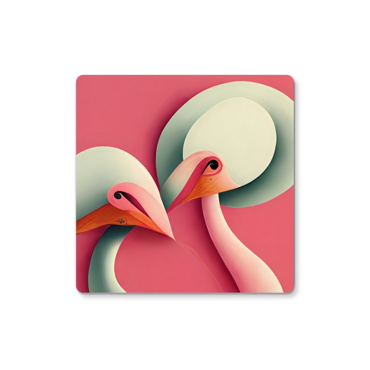 Flamingo Love Birds Coaster