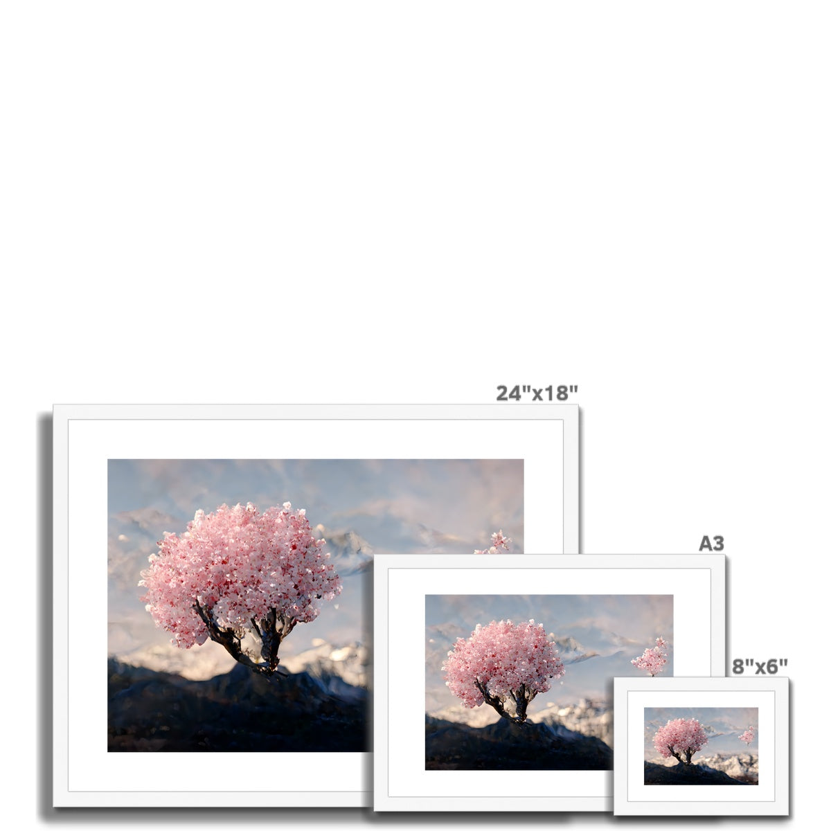 Cherry Crystals Framed & Mounted Print