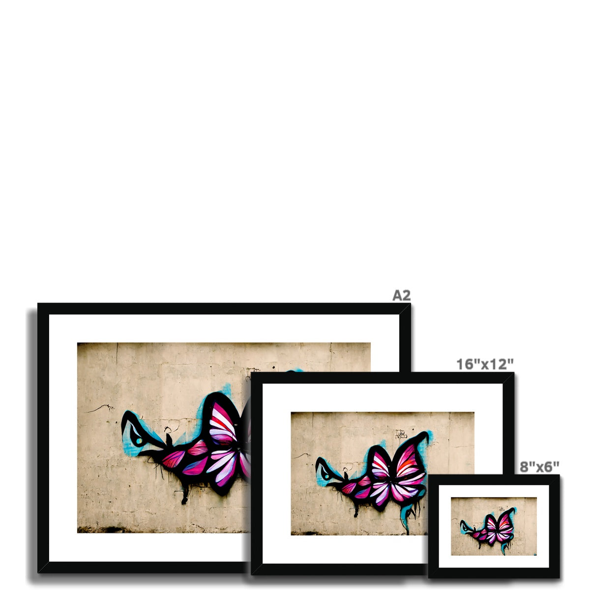 Brick Butterfly Framed & Mounted Print