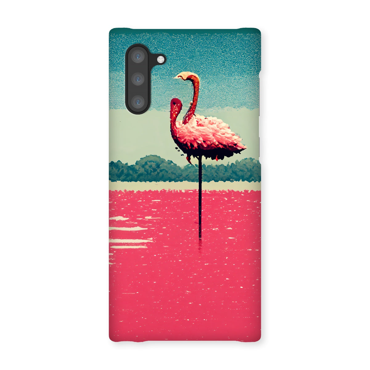 Flamingo 8 Bit Snap Phone Case