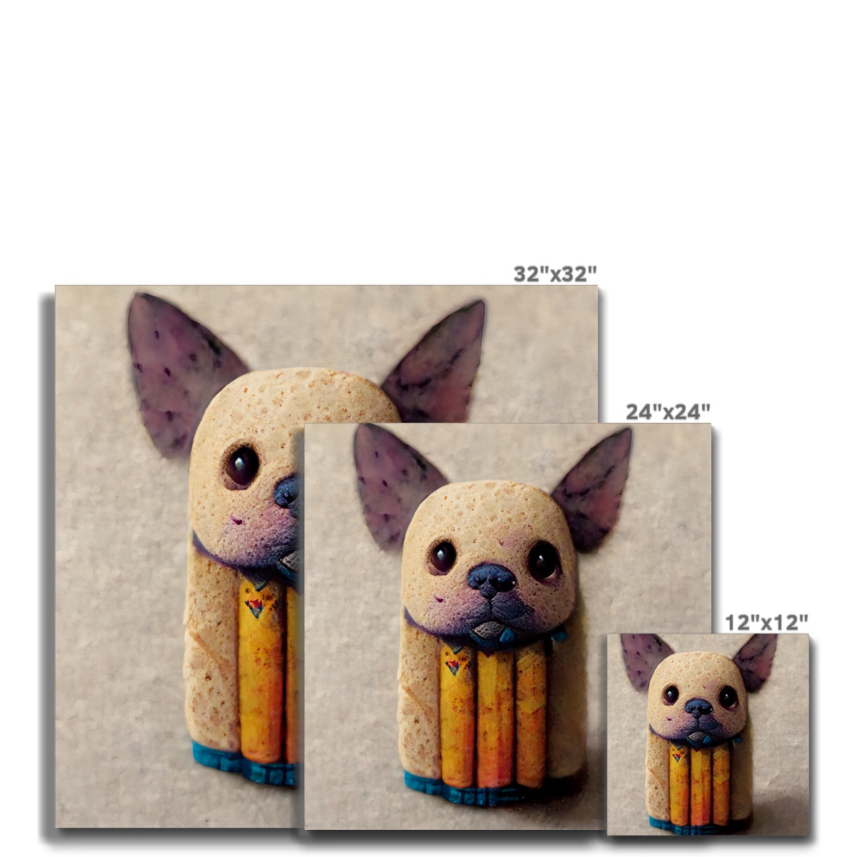 Pencil Head Pop Canvas