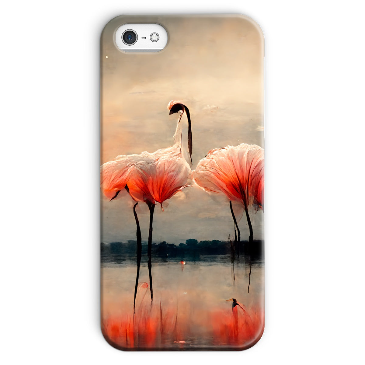 Flamingo Sunset Snap Phone Case