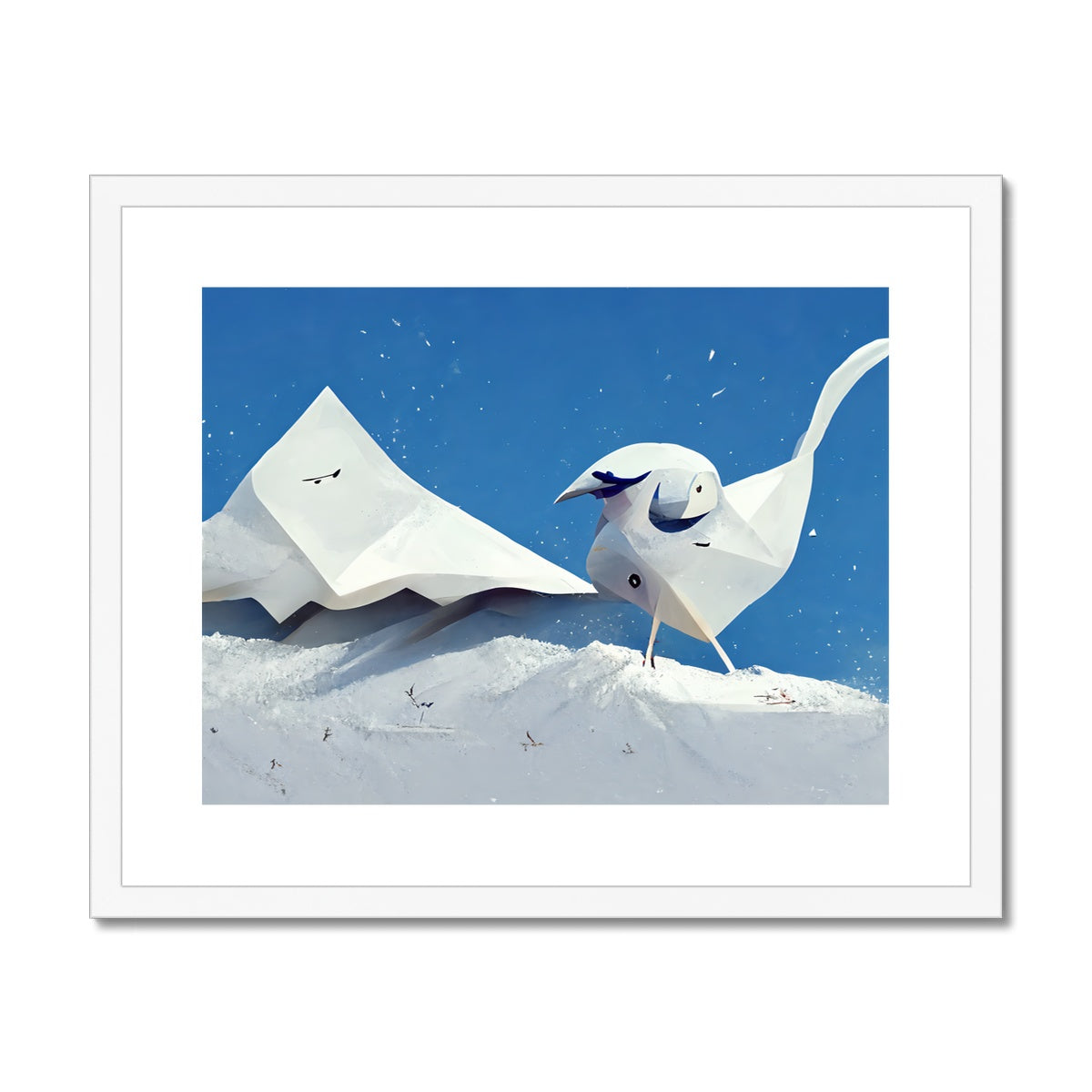 Paper Birdy Framed & Mounted Print