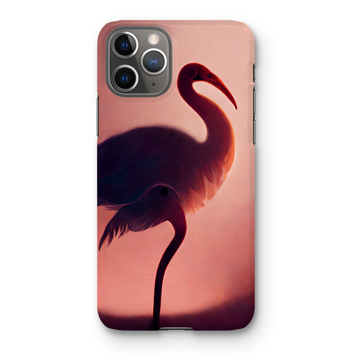 Flamingo Shadows Snap Phone Case