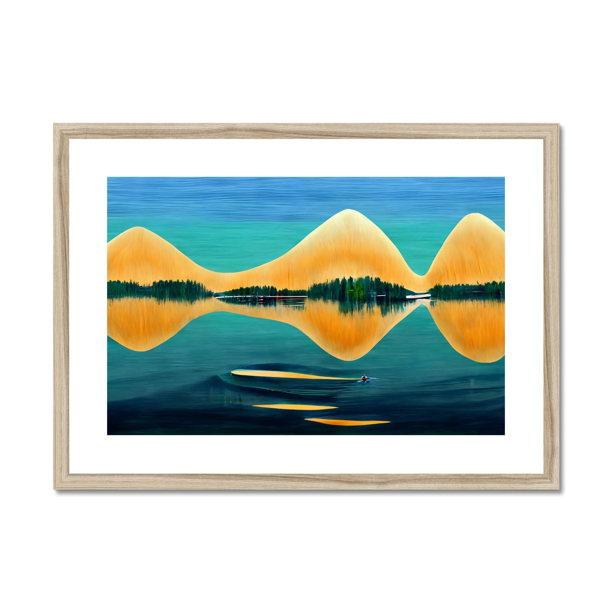 Rebounding in Symmetry Framed & Mounted Print