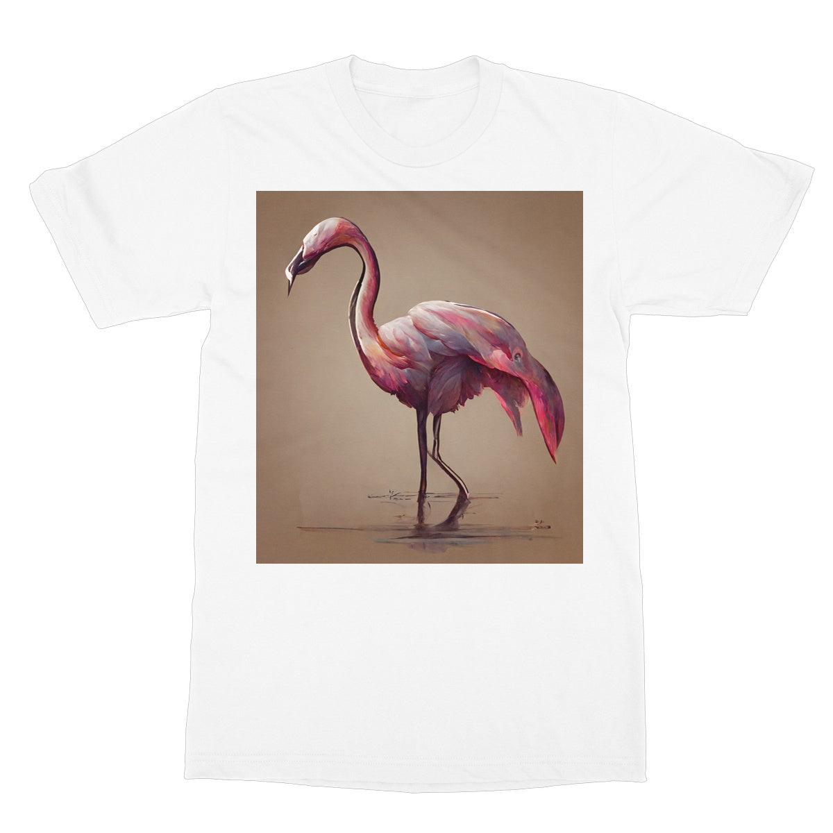 Flamingo Feathers Softstyle T-Shirt