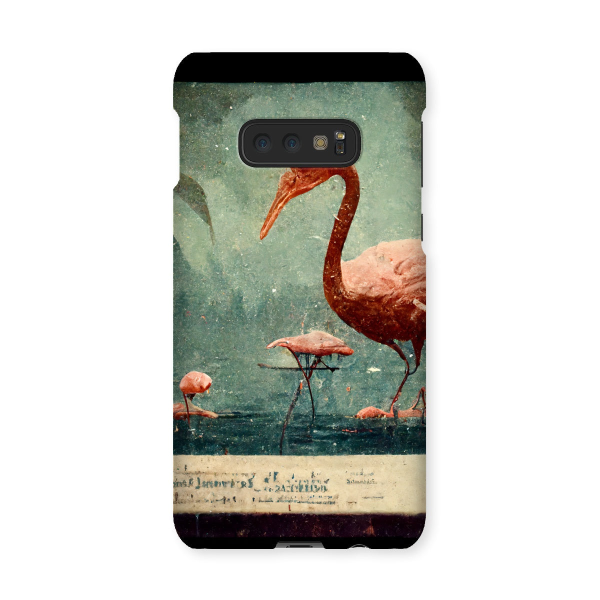 Flamingo Retro View Snap Phone Case