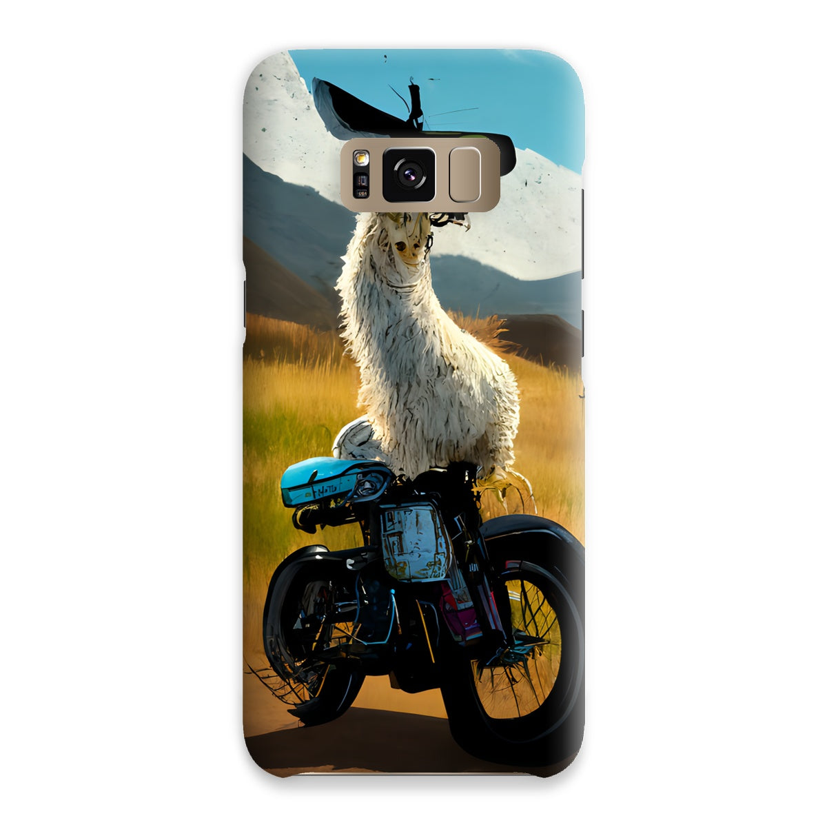 Llama on a Bike Snap Phone Case