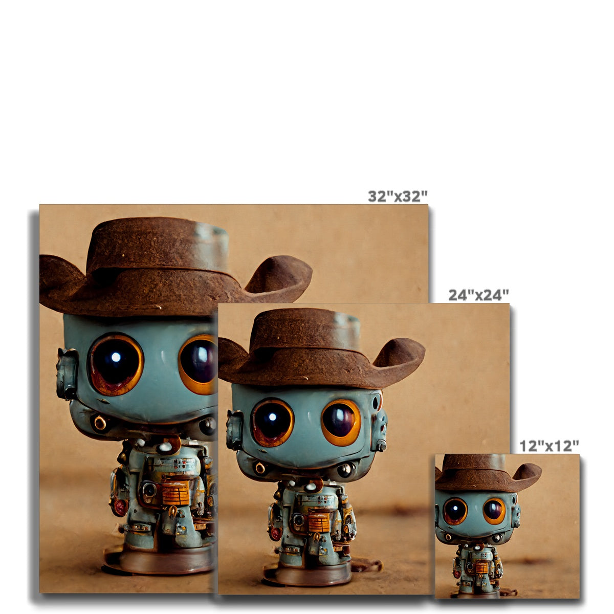 Cowbot Pop Canvas