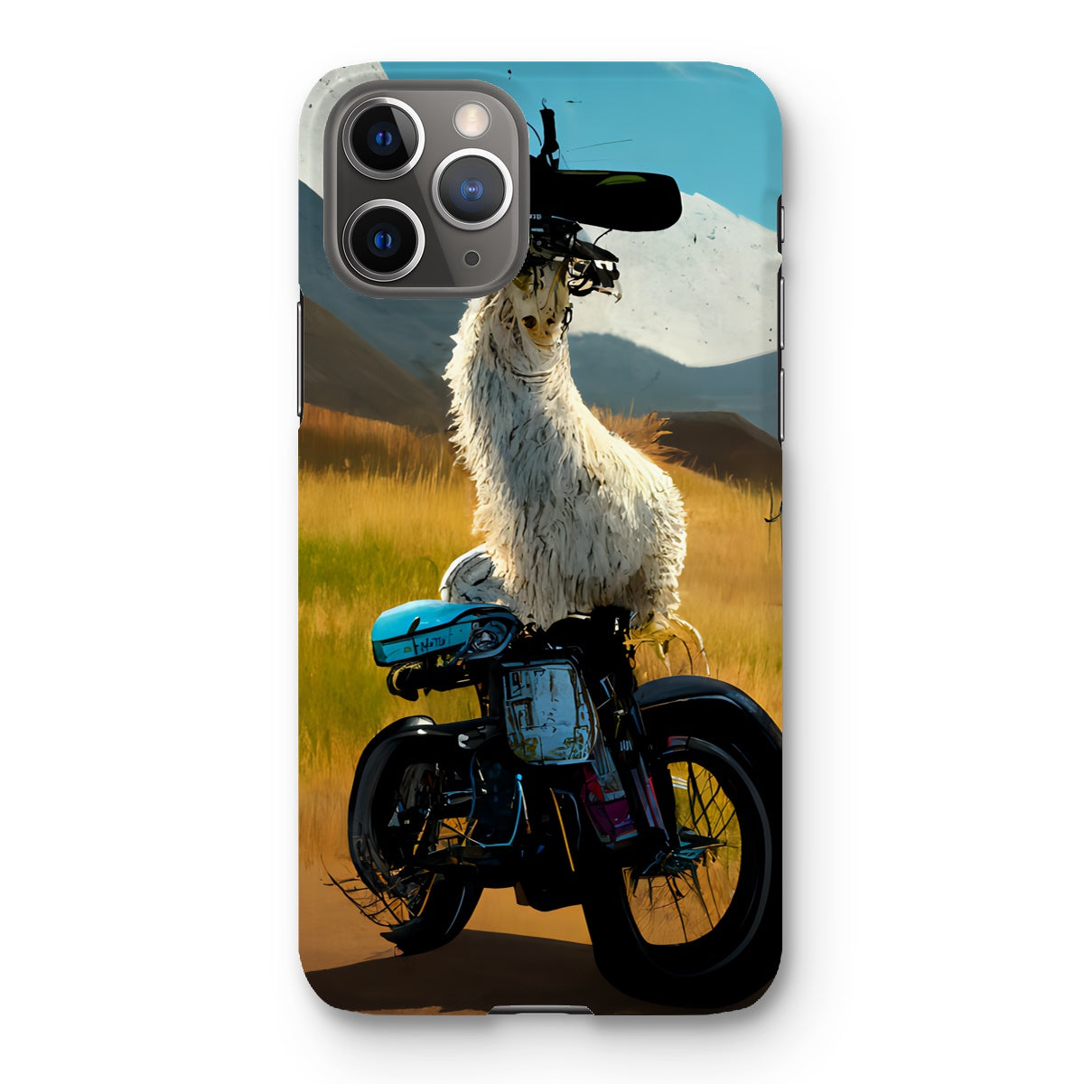 Llama on a Bike Snap Phone Case