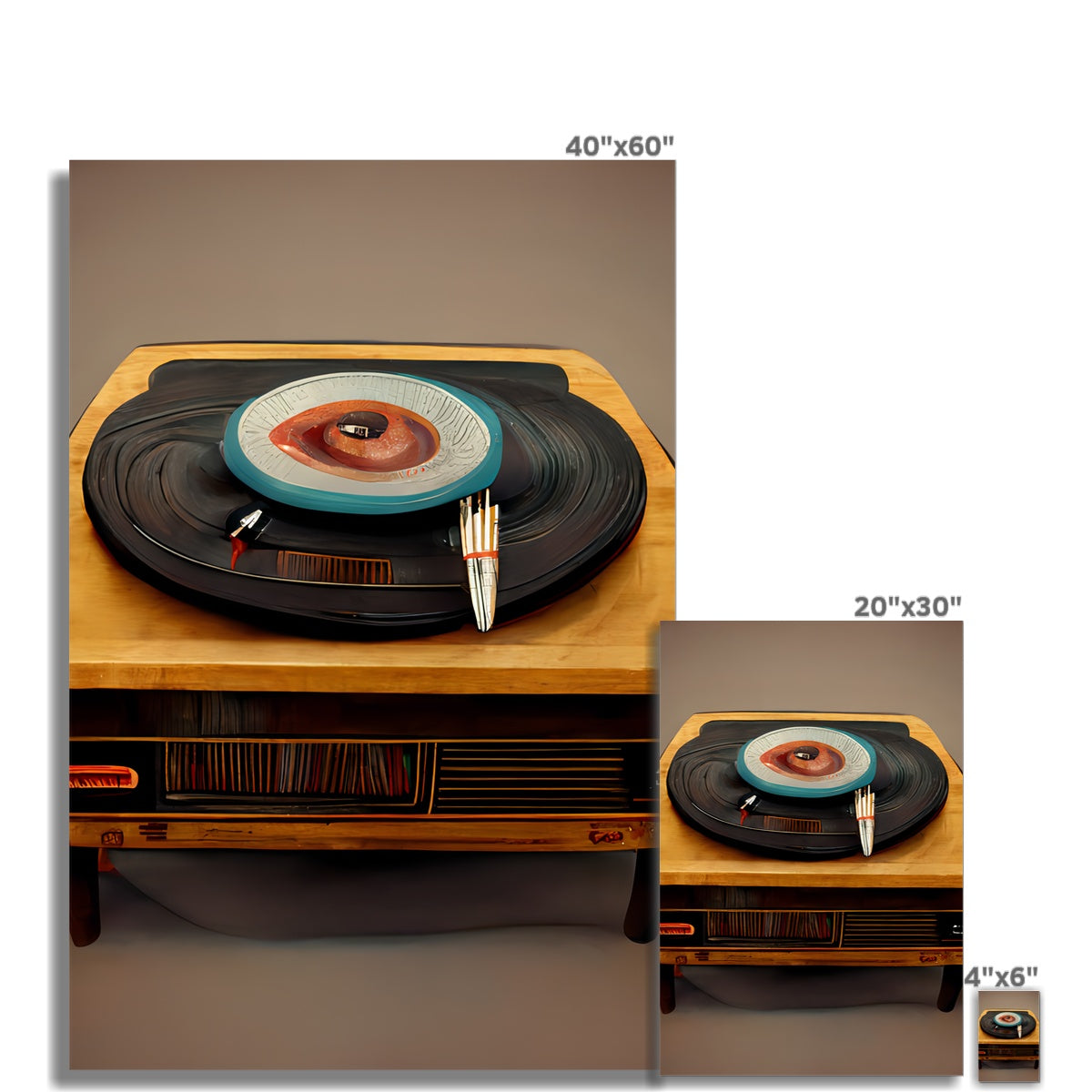 Retro Vinyl Fine Art Print