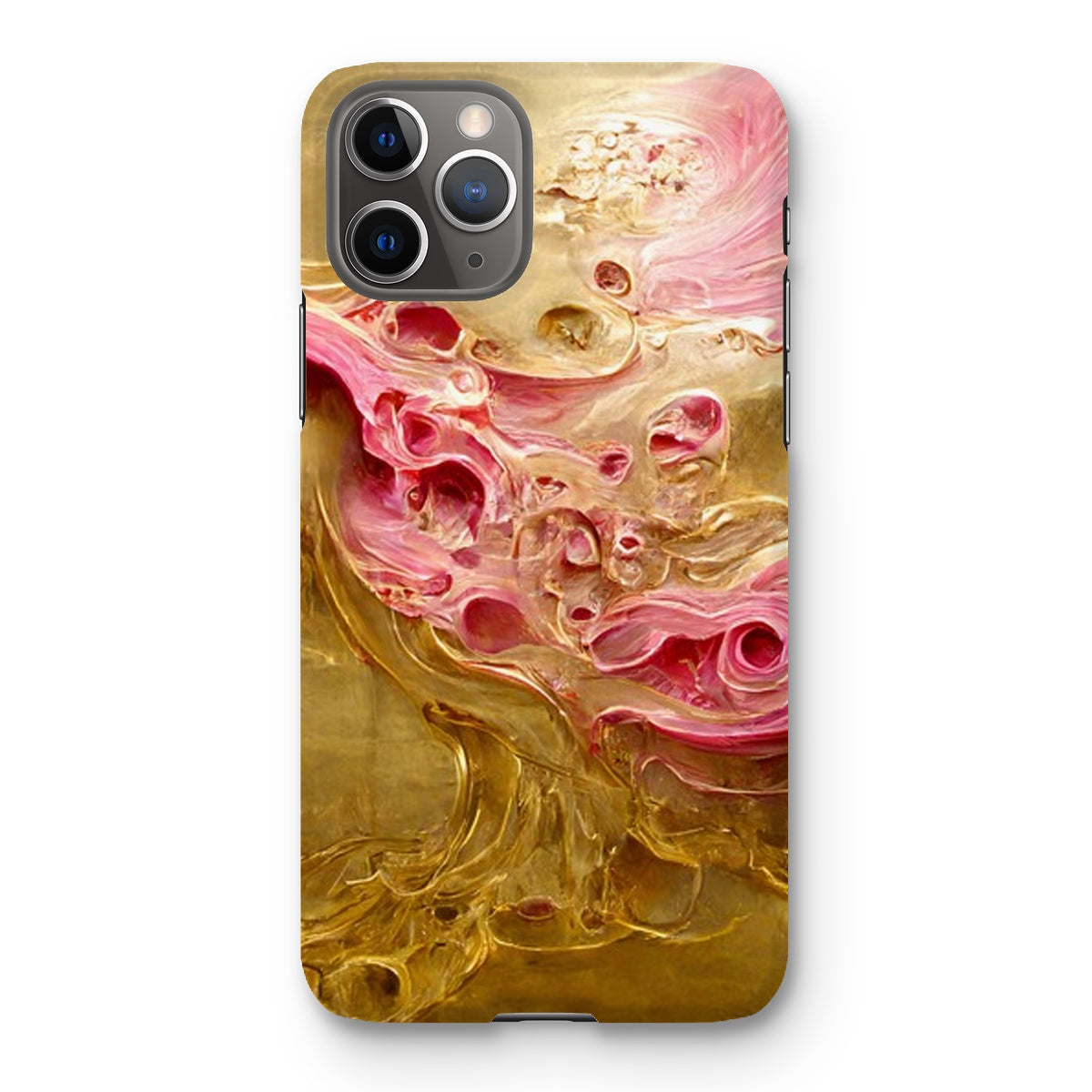 Swirls of Gold and Pinkk Snap Phone Case