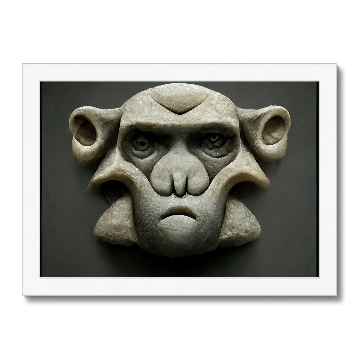 Stone Faced  Framed Print