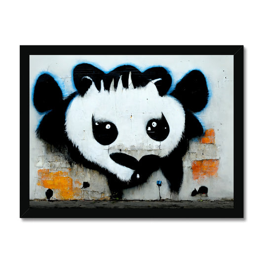 Wall Panda Framed Print