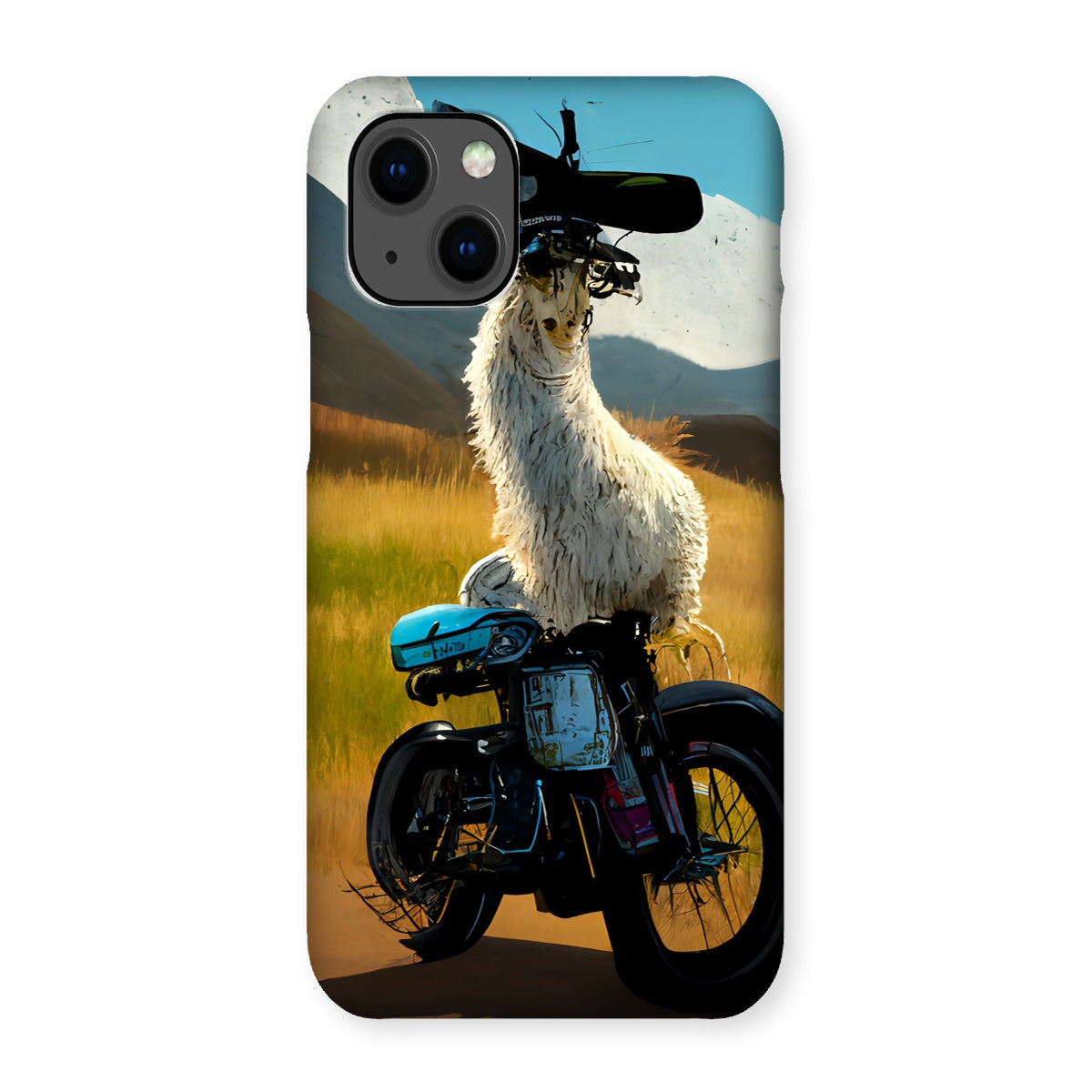 Llama on a Bike Snap Phone Case