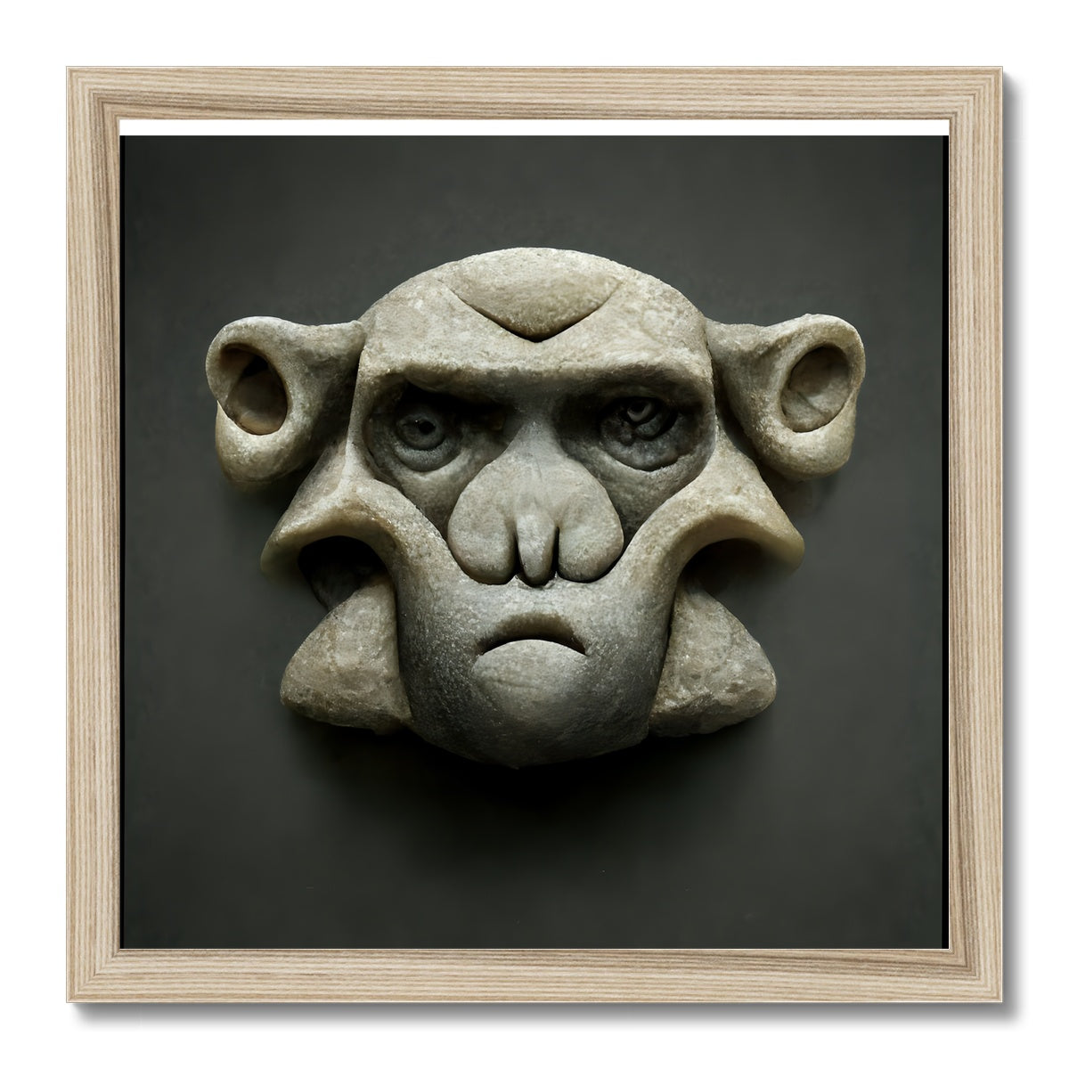 Stone Faced  Framed Print