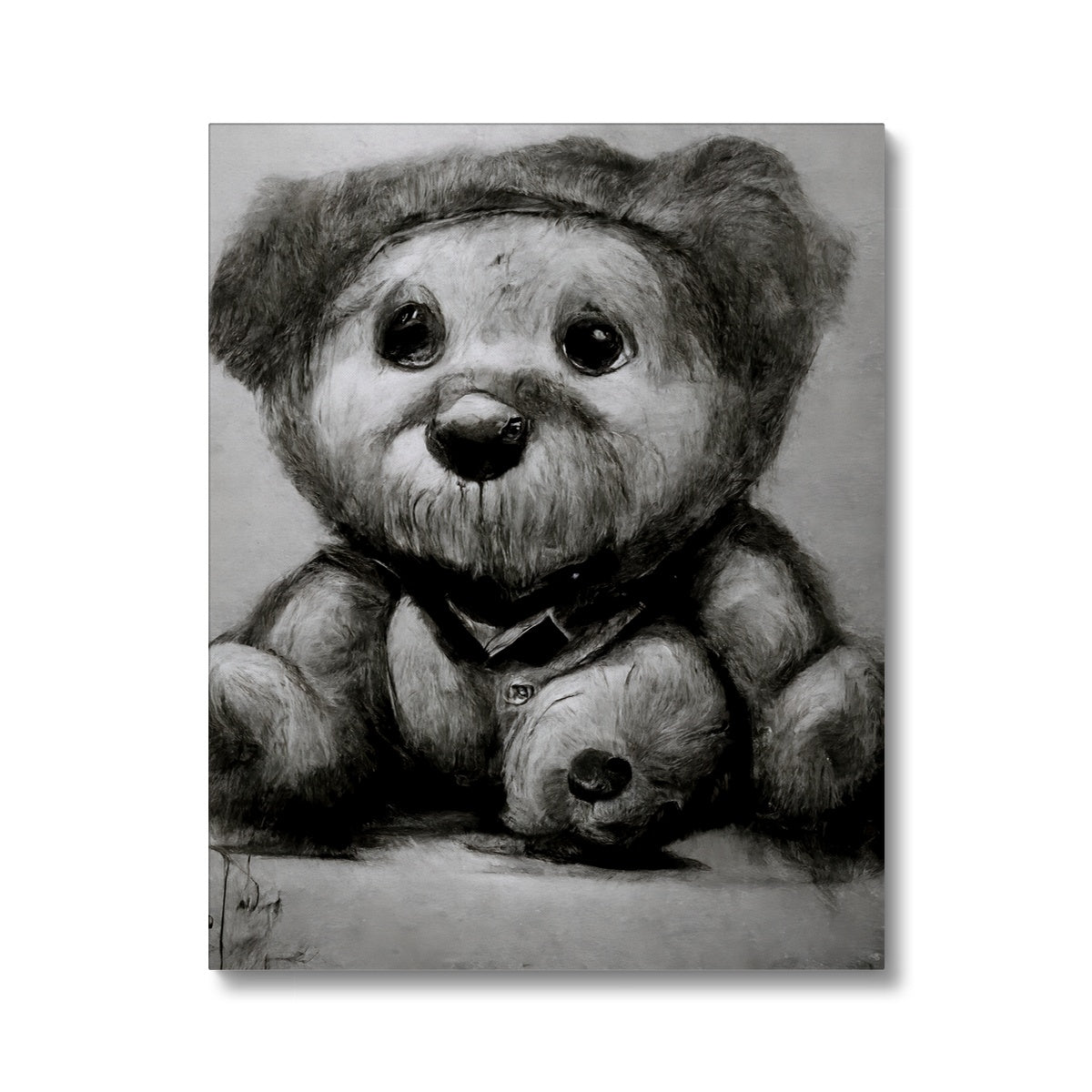 Pencil Teddy Canvas