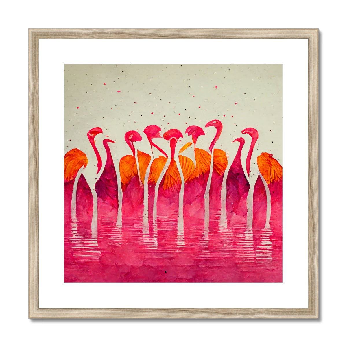 Flamingo Horizon Framed & Mounted Print