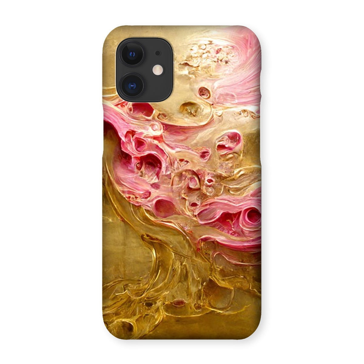 Swirls of Gold and Pinkk Snap Phone Case