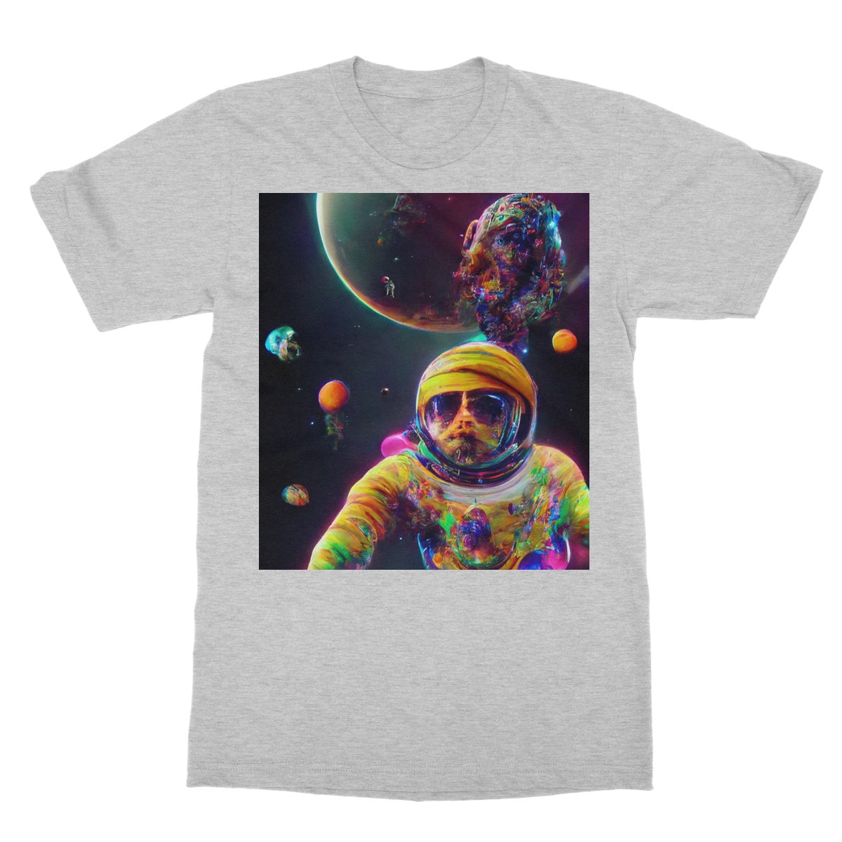 Psychedelic Astronaut in Space Softstyle T-Shirt