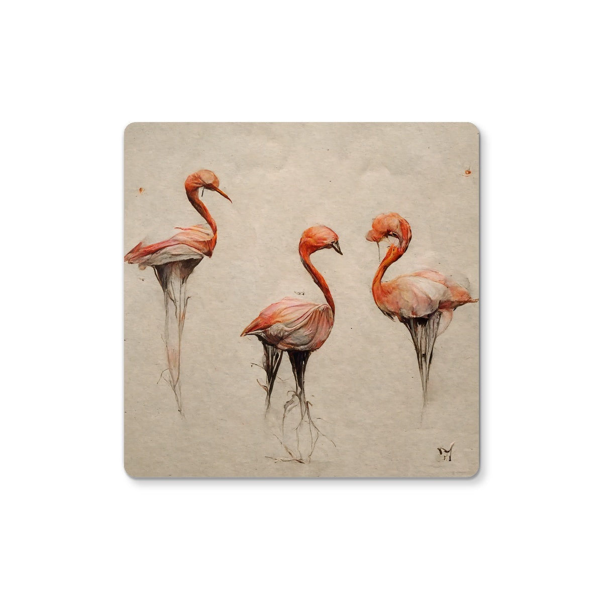 Flamingo Trio Coaster