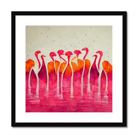 Flamingo Horizon Framed & Mounted Print