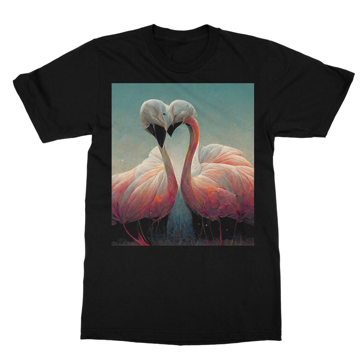 Flamingo Cuddles Softstyle T-Shirt