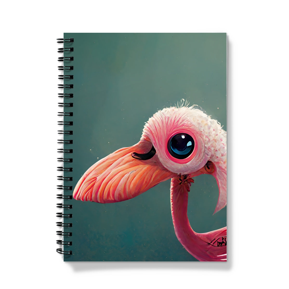 Baby Bird Flamingo Notebook