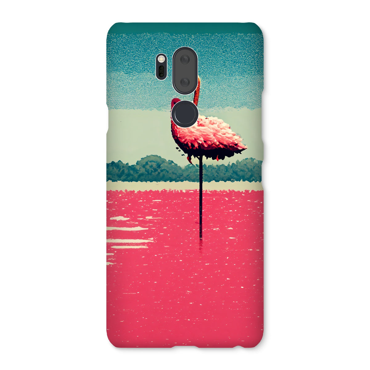 Flamingo 8 Bit Snap Phone Case