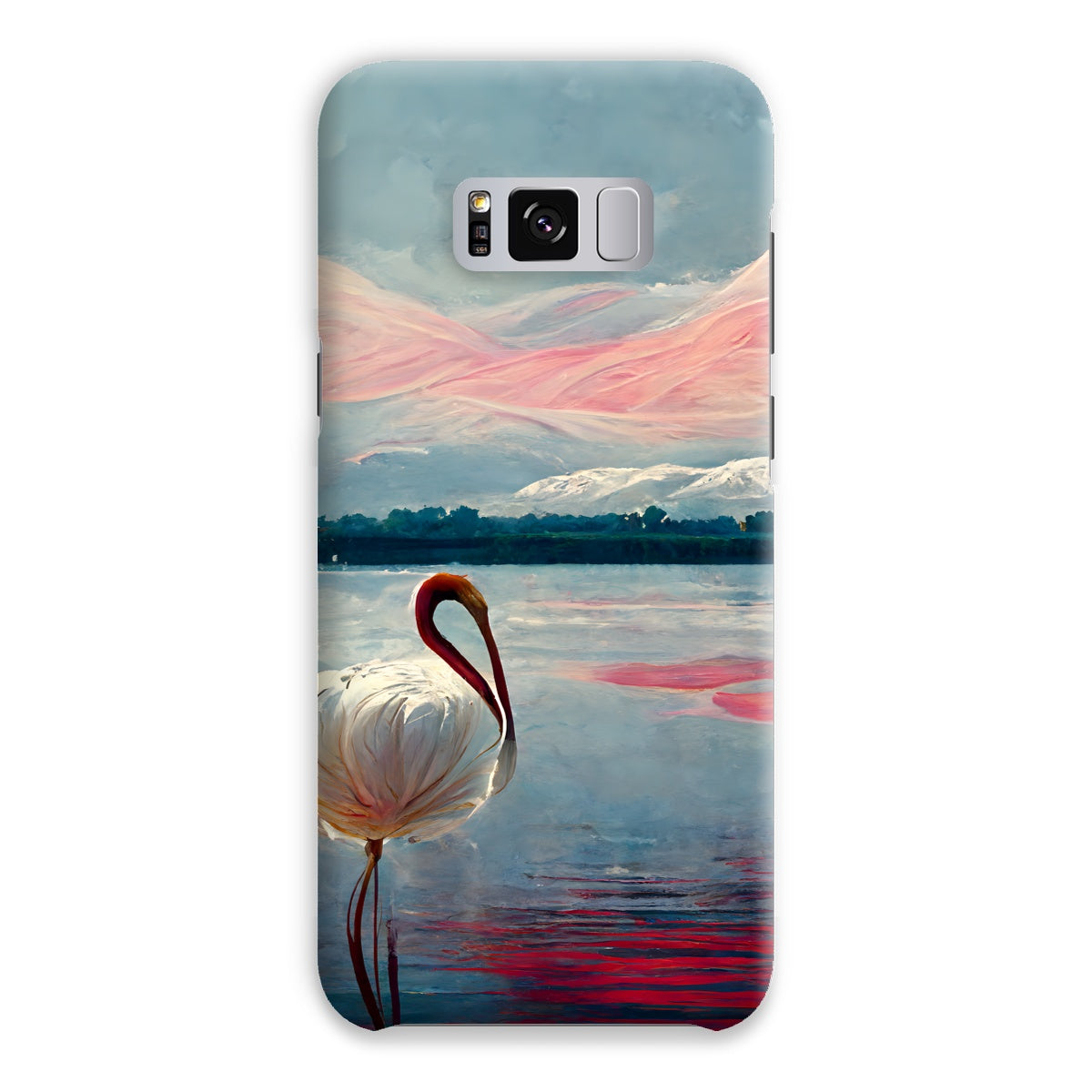 Flamingo Mountains Snap Phone Case