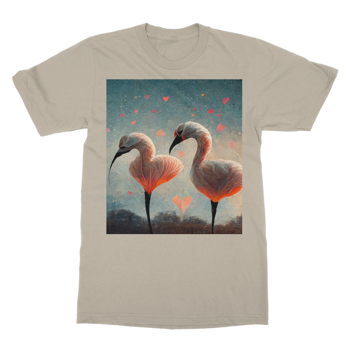 Flamingo Valentine Softstyle T-Shirt