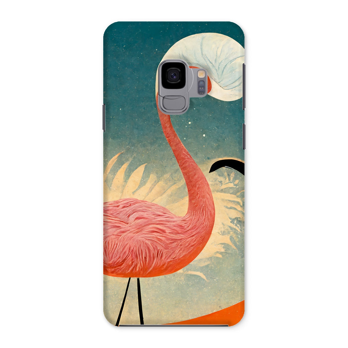 Flamingo Poster Style Snap Phone Case