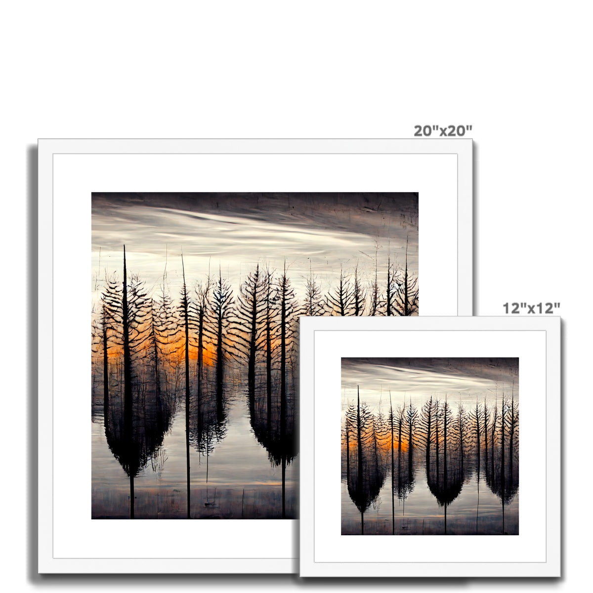 Tree Symmetry Framed & Mounted Print