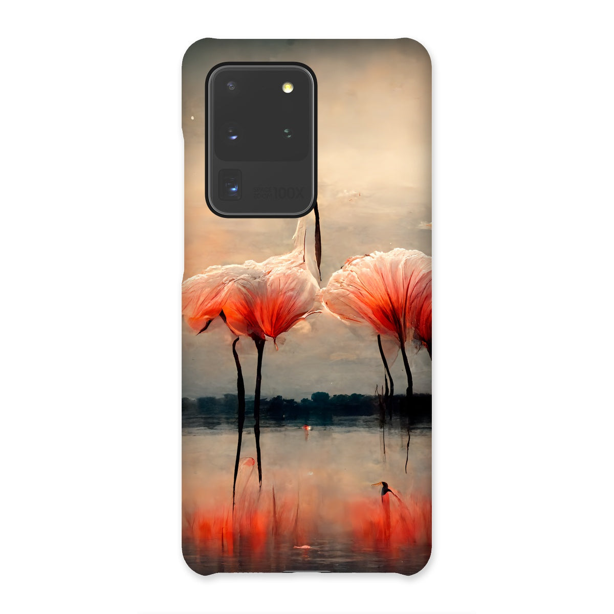 Flamingo Sunset Snap Phone Case