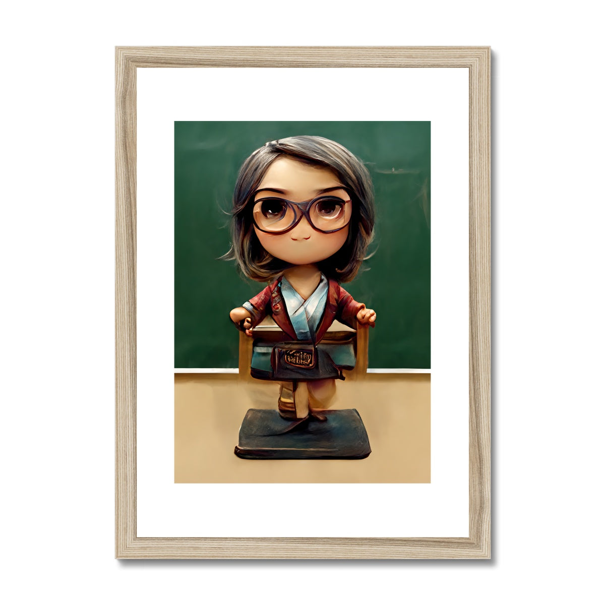 TeachMe Teacher Pop Framed & Mounted Print