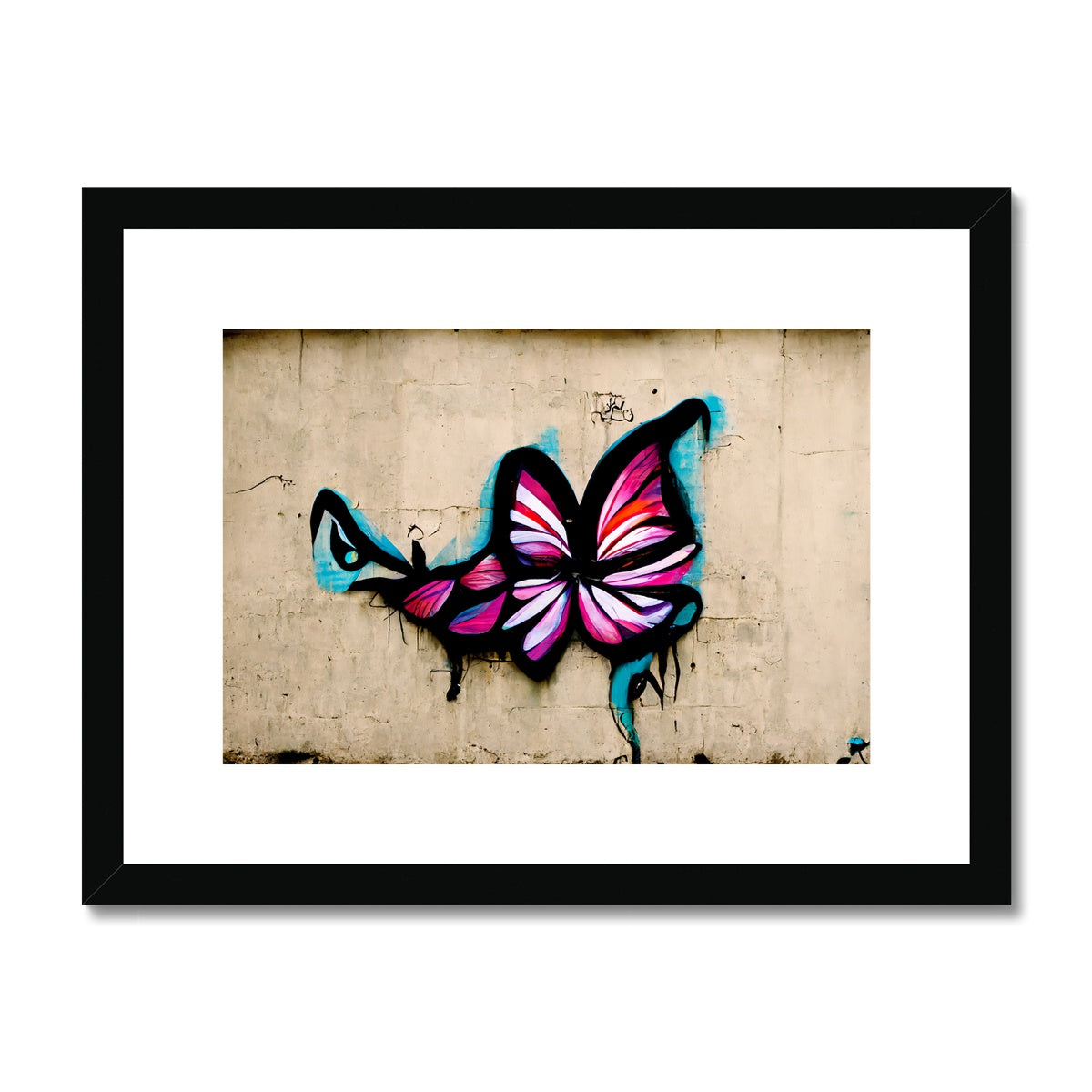 Brick Butterfly Framed & Mounted Print