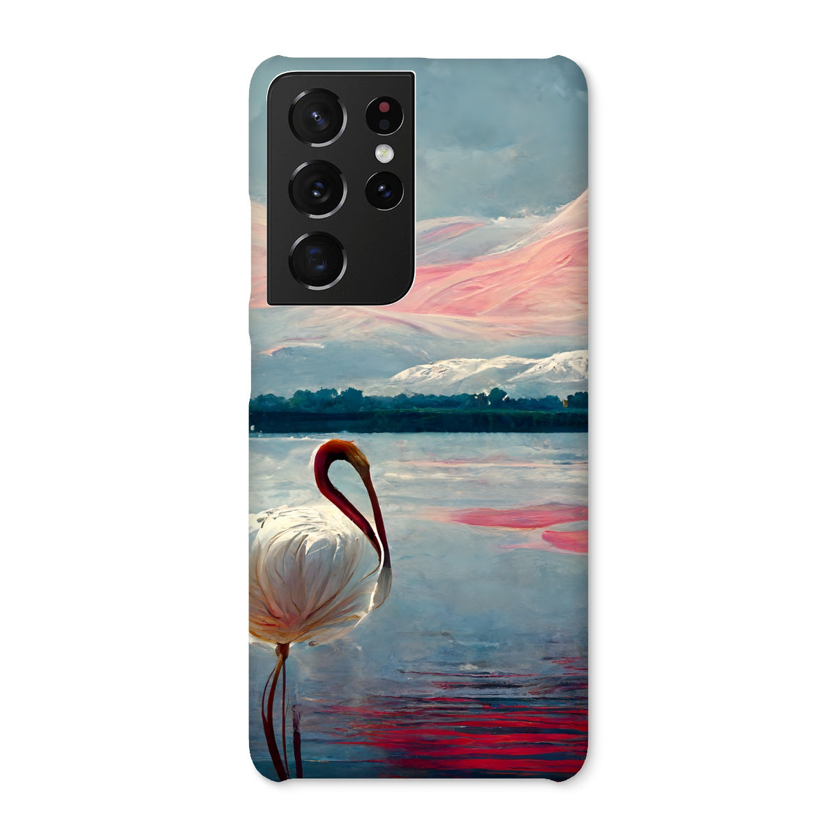 Flamingo Mountains Snap Phone Case