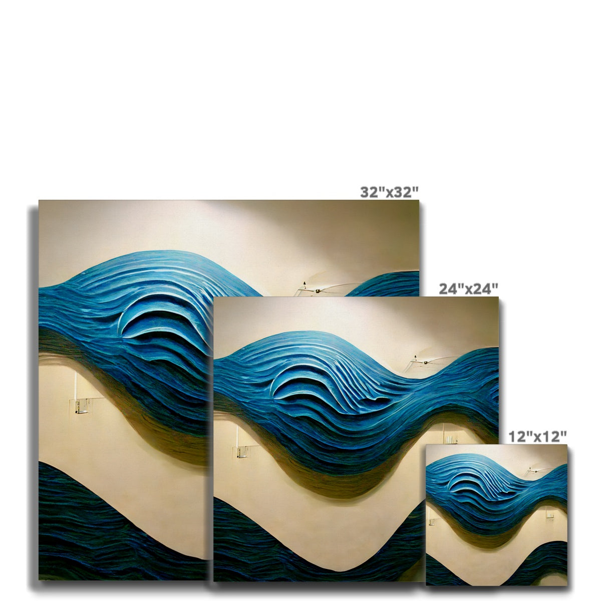 Blue Waves Canvas