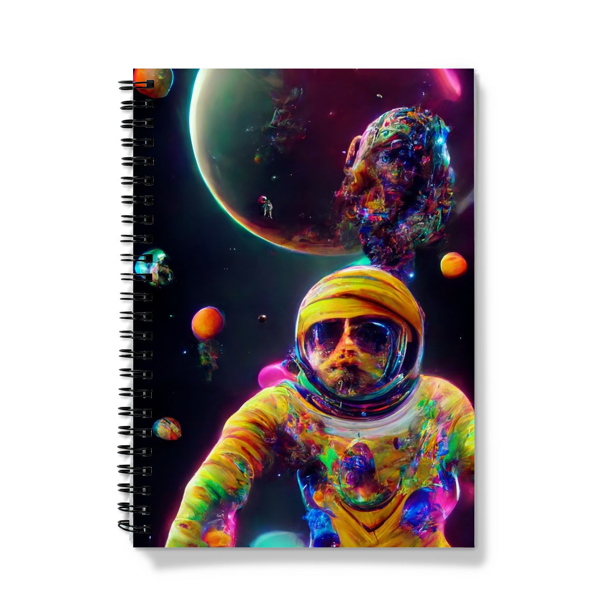 Psychedelic Astronaut in Space Notebook