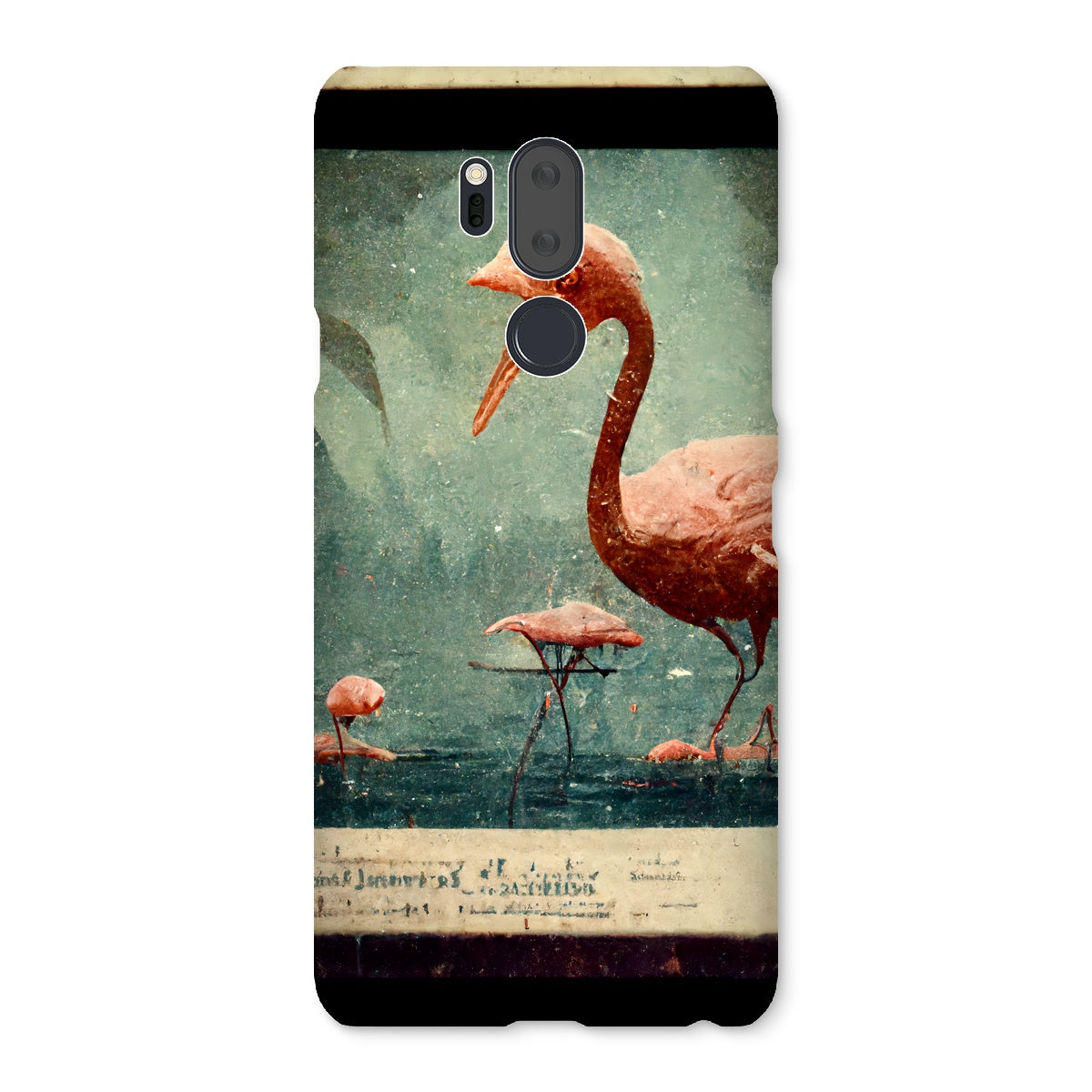 Flamingo Retro View Snap Phone Case