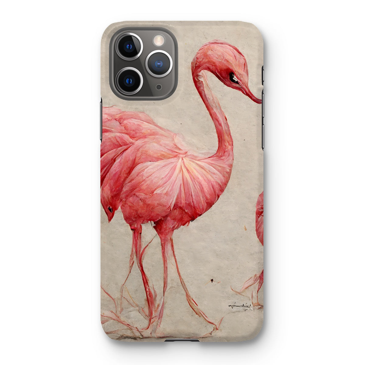 Flamingo Sketch Colors Snap Phone Case