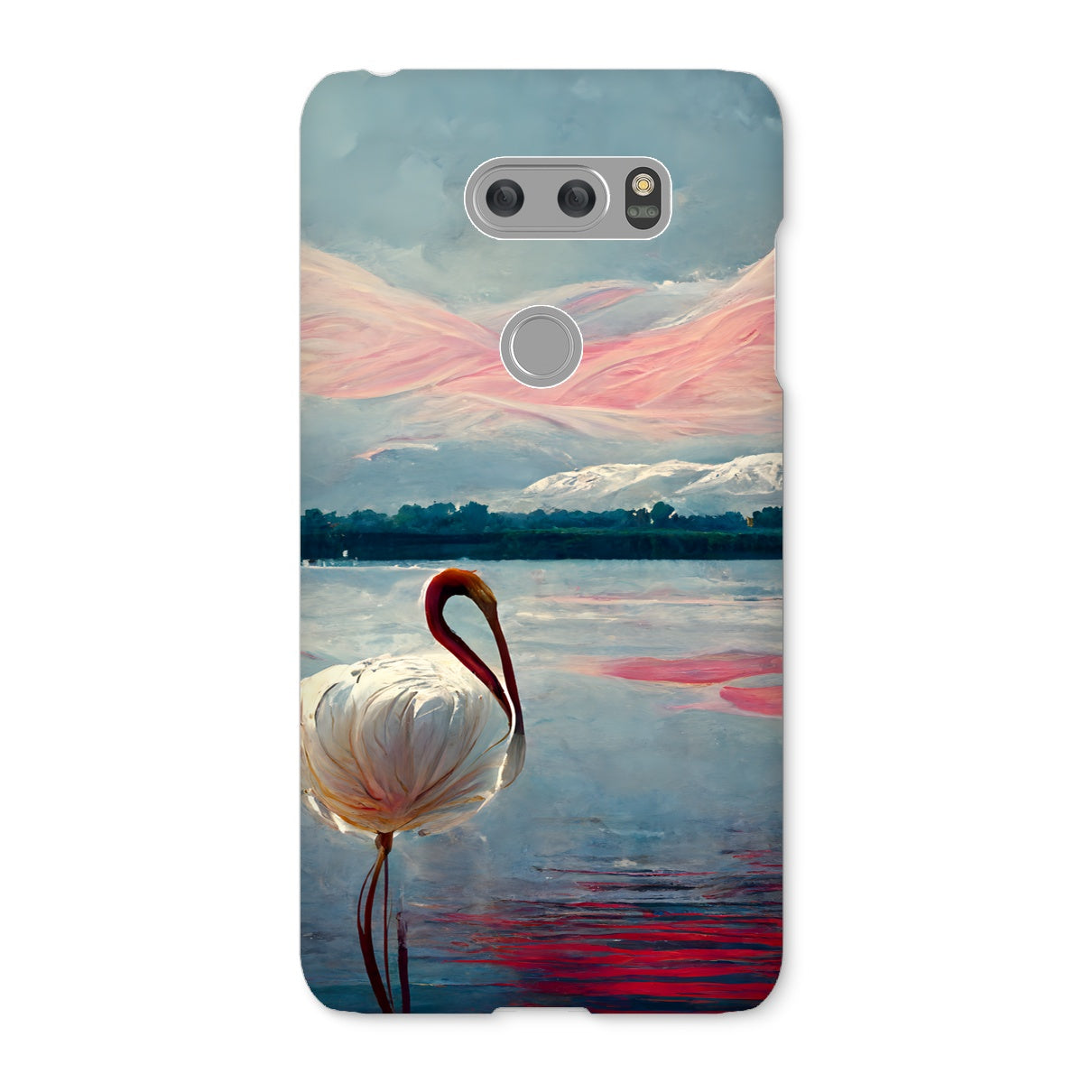 Flamingo Mountains Snap Phone Case