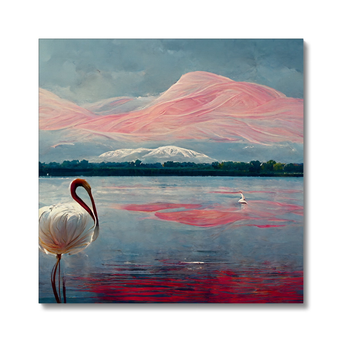 Flamingo Mountains Canvas