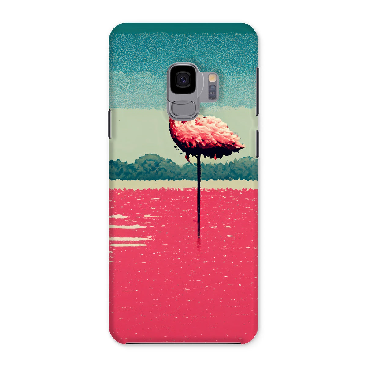 Flamingo 8 Bit Snap Phone Case